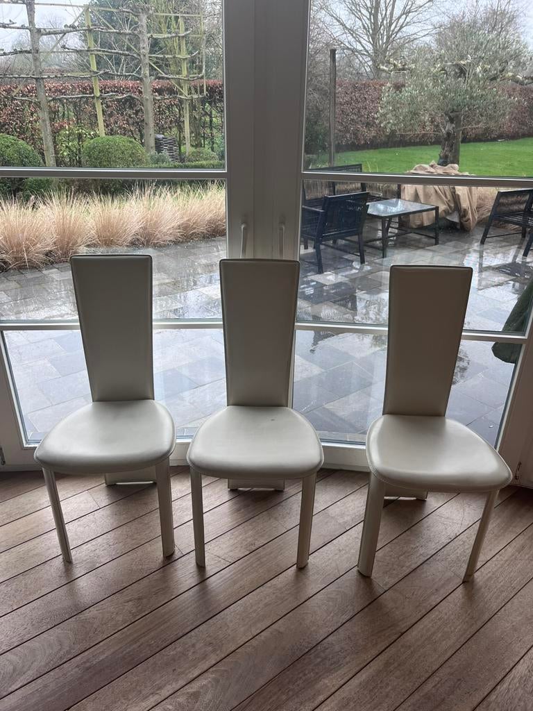 Lot de 6 chaises Frag Roche Bobois, Maison & Meubles, Chaises, Comme neuf, Blanc, Enlèvement