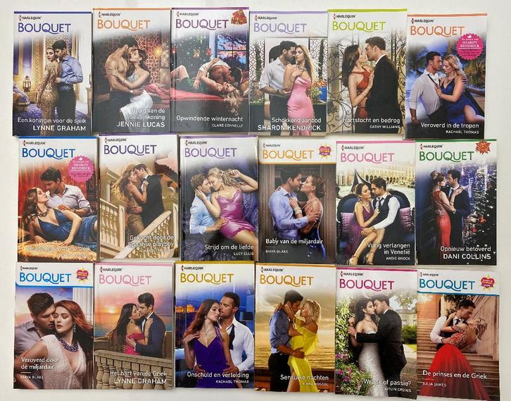 Pockets Harlequin Bouquet reeks vanaf nr. 2000, Boeken, Romans, Gelezen, Ophalen of Verzenden