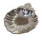 Bol en forme de coquille en métal argenté., Enlèvement ou Envoi