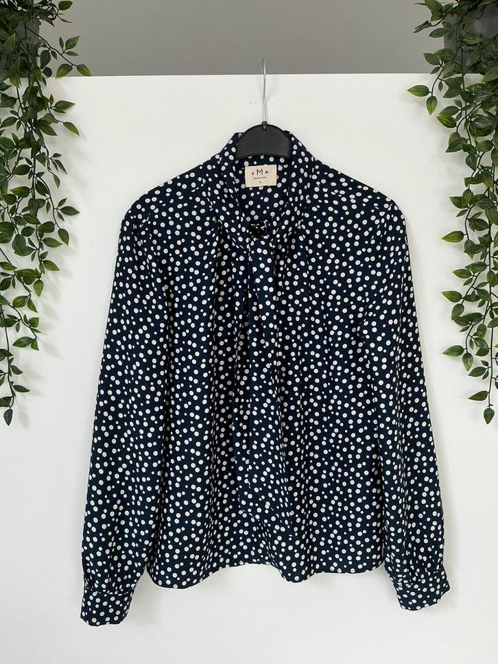 Donkerblauwe bloes Mer Du nord maat 34, Kleding | Dames, Blouses en Tunieken, Gedragen, Maat 34 (XS) of kleiner, Blauw, Ophalen of Verzenden