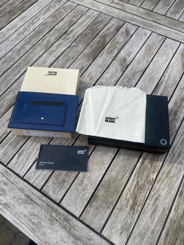 Montblanc kaarthouder blauw 6CC, Ophalen, Nieuw