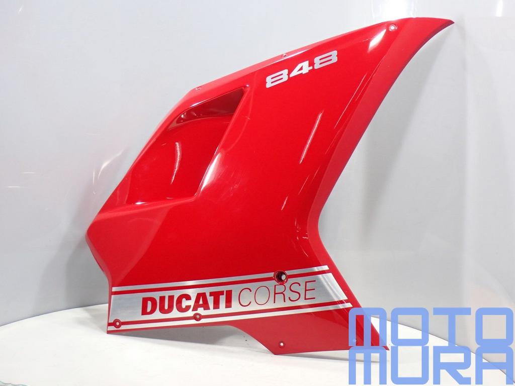 Zijkuipdeel rechts voor de Ducati 848 2008 - 2010 superbike, -, Utilisé, -, -