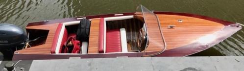 Houten speedboot Poncelet, Watersport en Boten, Speedboten, Zo goed als nieuw, Ophalen
