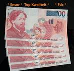 5 x Ensor 100 francs en Fdc, Timbres & Monnaies, Envoi, Série