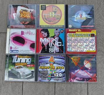 Lot 7 cd's Trance, House, Euro House, Hard House, ... beschikbaar voor biedingen