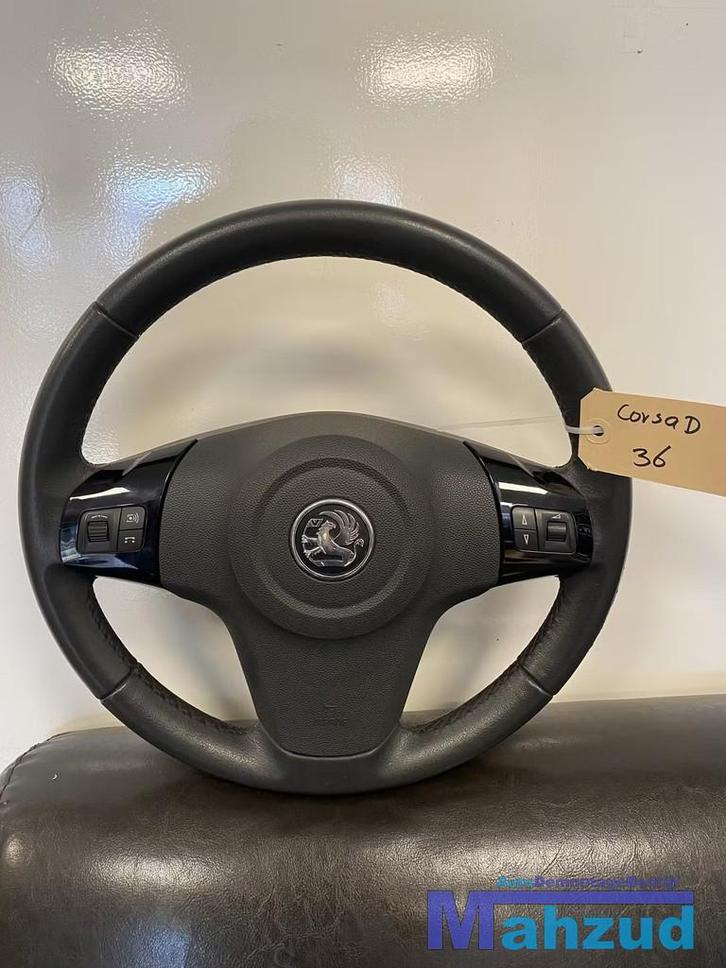 OPEL CORSA D zwart stuur met airbag stuurwiel, Autos : Pièces & Accessoires, Commande, Opel, Utilisé