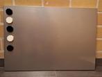 Magneetbord Zilver 45x65 cm met 5 magneten, Huis en Inrichting, Ophalen, Zo goed als nieuw, Magneetbord