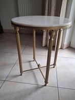 Bijzettafel koper met marmerblad, Enlèvement