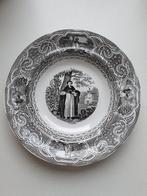 Nimy mouzin lecat assiette religieuse Saint Fiacre, Antiek en Kunst, Ophalen of Verzenden