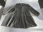 Zwart/wit geruit fluwelen kleedje van Zara maat 128, Kinderen en Baby's, Kinderkleding | Maat 128, Meisje, Ophalen of Verzenden