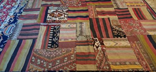 prachtige Turks kelim patchwork( anatolia), Antiquités & Art, Tapis & Textile, Enlèvement ou Envoi