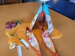 Playmobil tent , kano, Ophalen of Verzenden, Zo goed als nieuw, Los Playmobil