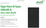 4x Jinko 435 N-type Full Black NIEUW, Doe-het-zelf en Bouw, Zonnepanelen en Toebehoren, Ophalen, Nieuw, Paneel, 200 wattpiek of meer