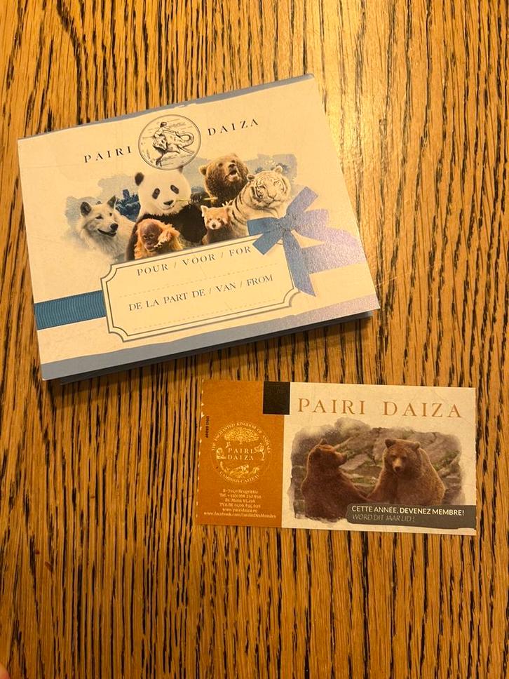 1x Ticket Pairi Daiza Volwassenen, Tickets en Kaartjes, Recreatie | Dierentuinen, Eén persoon, Ticket of Toegangskaart