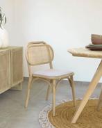 Rotan houten stoelen (5 stuks), Maison & Meubles, Chaises, Enlèvement, Bois