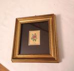 Klein vintage gouden frame, chromolitografisch bladgoud 23, Antiek en Kunst, Ophalen