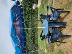 Tuintafel met 4 stoelen, Tuin en Terras, Ophalen