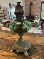 Vintage oude Olielamp - Petroleumlamp paraffine-lamp, Antiek en Kunst, Ophalen of Verzenden