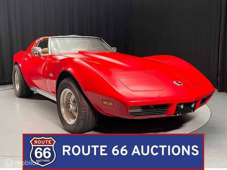 Chevrolet Corvette C3 Stingray | 1974 | Route 66 Auctions, Auto's, Oldtimers, Bedrijf, Te koop, Chevrolet, Benzine, Overige carrosserie