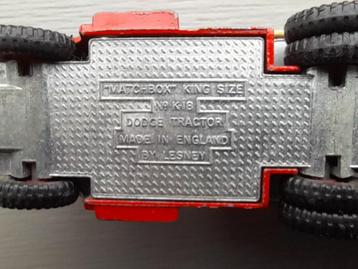 Matchbox King Size nr. K-18 Dodge Tractor + Articulated Hors beschikbaar voor biedingen