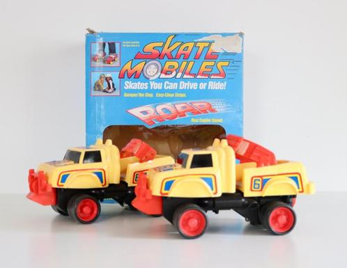 Vintage Galoob Skate Mobiles 1986 + GRATIS Retro bescherming, Kinderen en Baby's, Speelgoed | Buiten | Rolschaatsen, Gebruikt