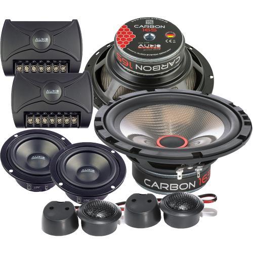 Audio System Carbon 165/3 16.5cm / Composet 3-weg speakers, Auto diversen, Autospeakers, Nieuw, Ophalen of Verzenden