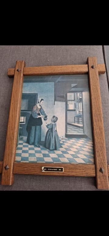 Reproductie van kunstschilder Pieter De Hooch, Enlèvement