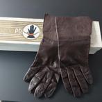 Vintage lederen dames handschoenen piloot model kalfsleder, Ophalen, Zo goed als nieuw, Handschoenen