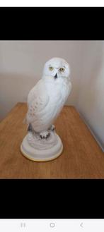 Hiboux déco porcelaine 33 cm, Collections, Comme neuf, Animal, Enlèvement