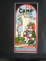 Zeer Mooi EMAILLE RECLAMEBORD (N°1) "CAMP" Coffe/Chicory, Ophalen, Zo goed als nieuw, Reclamebord