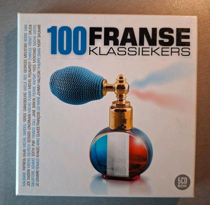 5cd box. 100 Franse klassiekers., Cd's en Dvd's, Cd's | Verzamelalbums, Zo goed als nieuw, Ophalen of Verzenden