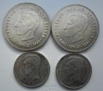 Zilveren munten 2x 250 frank 1976 + 2x 20 frank 1934, Zilver, Ophalen of Verzenden, Zilver, Losse munt
