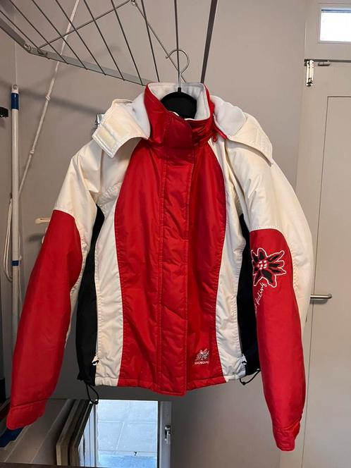 Snowdog vintage skijas L in rood wit zwart, Kleding | Dames, Wintersportkleding, Gedragen, Jack, Maat 42/44 (L), Ophalen of Verzenden
