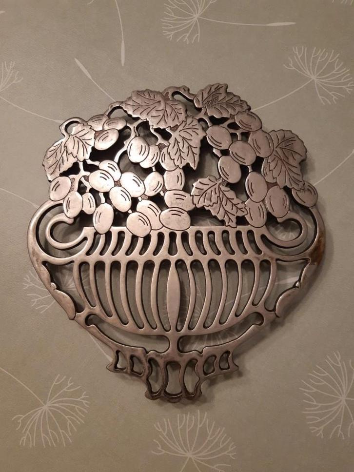 Dessous de plat Piero Maestri Italie - plaqué argent, Maison & Meubles, Accessoires pour la Maison | Sous-verres & Sous-plats