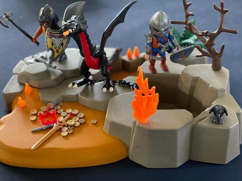 Playmobil 4006 Drakenridders met zwarte draak, Kinderen en Baby's, Speelgoed | Playmobil, Ophalen