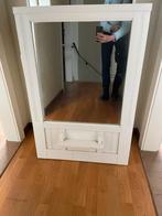 Grote houten spiegel met legplankje, Huis en Inrichting, Woonaccessoires | Spiegels, Ophalen, 100 tot 150 cm, Zo goed als nieuw
