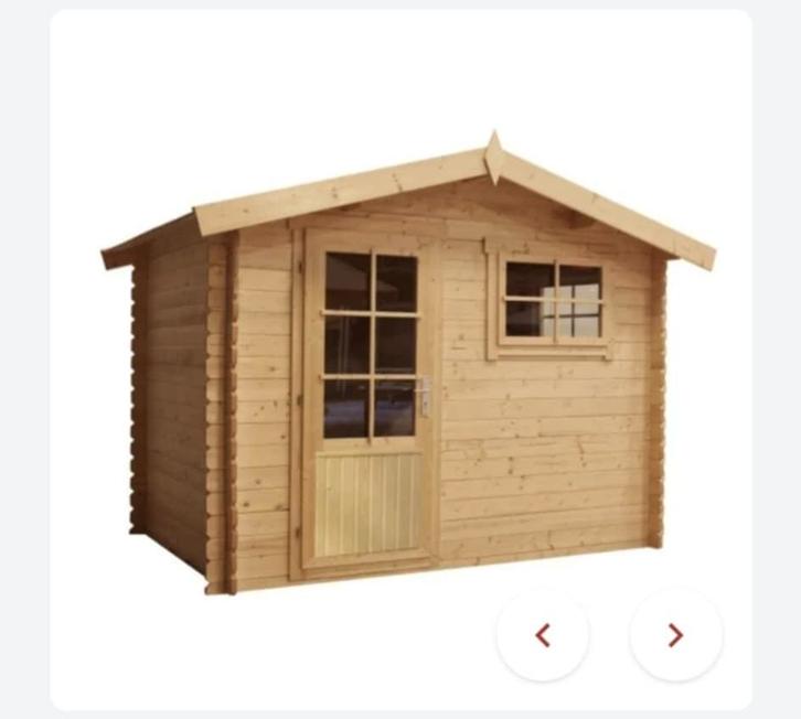 Tuinshuis, Jardin & Terrasse, Abris de jardin, Utilisé, Cabane en bois, Bois, 250 à 300 cm, 200 à 400 cm, 3 fenêtres ou plus, Enlèvement