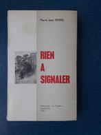 Rien a Signaler par Pierre-Jean Peters, Livres, Pierre-Jean Peters, Avant 1940, Utilisé, Enlèvement ou Envoi