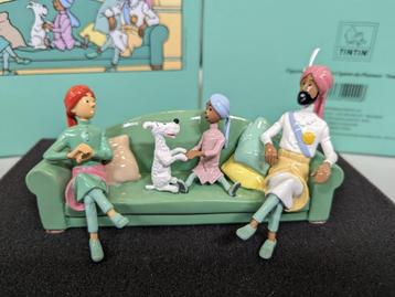 Figurine Tintin - "scène du divan" disponible aux enchères