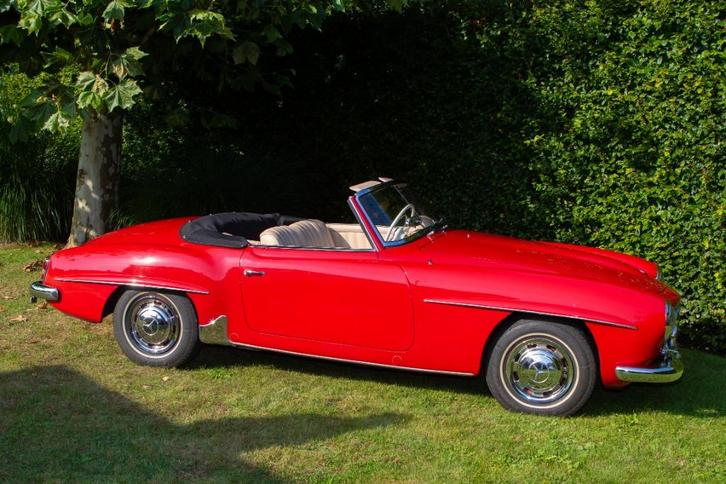 Mercedes 190SL coupé, Auto's, Oldtimers, Particulier, Lederen bekleding, Open dak, Radio, Mercedes-Benz, Benzine, Coupé, 2 deurs