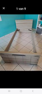 1 pers bed met opberglade,matras zeer goede staat,lattoflex, Ophalen, Gebruikt