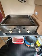 Hamburger braadpan/ 3 branders op propaangas. Lengte 65cm br, Electroménager, Friteuses, Enlèvement