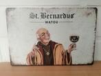 St Bernardus metalen bordje, Verzamelen, Biermerken, Verzenden