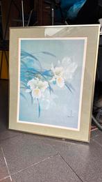 Mooie kader met bloem (blauw), Ophalen, Zo goed als nieuw