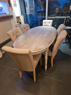 TAFEL + 6 STOELEN, Ophalen, Gebruikt, Landelijk, 4 tot 6 stoelen