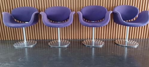 4 Little Tulip Artifort Pierre Paulin stoelen, Huis en Inrichting, Stoelen, Gebruikt, Vier, Stof, Overige kleuren, Ophalen