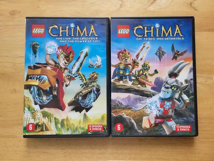 Lot DVD LEGO Legends of Chima, Cd's en Dvd's, Dvd's | Tekenfilms en Animatie, Gebruikt, Amerikaans, Overige typen, Vanaf 6 jaar