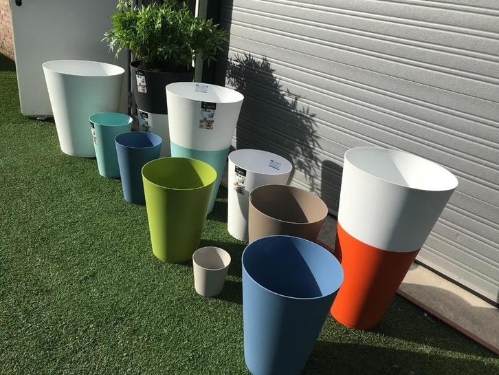 NW GROSFILLEX TOKYO BLOEMPOTTEN, Tuin en Terras, Bloempotten, Nieuw, Kunststof, Binnen, Balkon, Tuin, 40 tot 70 cm, 40 cm of meer