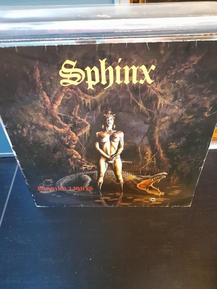lp - sphinx - burning lights - vak 14, Cd's en Dvd's, Vinyl | Hardrock en Metal, Gebruikt, Ophalen of Verzenden