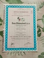 Aandeel Euro Disneyland, origineel en uniek, Ophalen of Verzenden